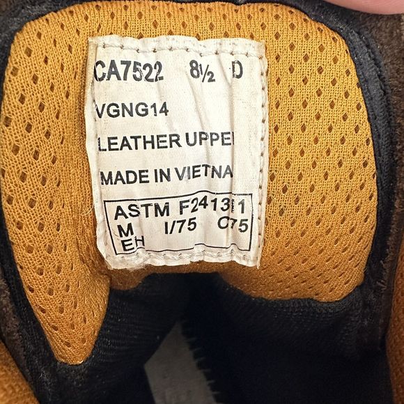 Carolina Composite Toe 8” Logger Boots CA7522 Mens 8.5 D Resistant Waterproof - Picture 9 of 11